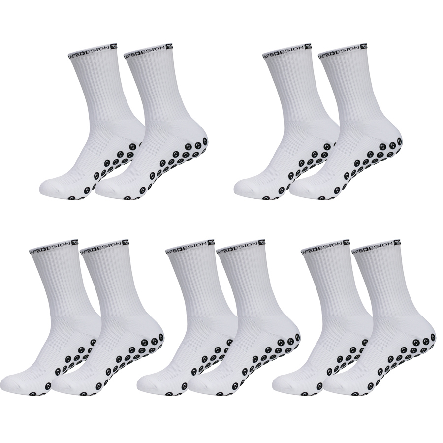 5 pares de meias de futebol an - Badminton Grip avaliação e preço