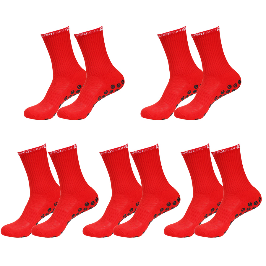 5 pares de meias de futebol an - Badminton Grip avaliação e preço