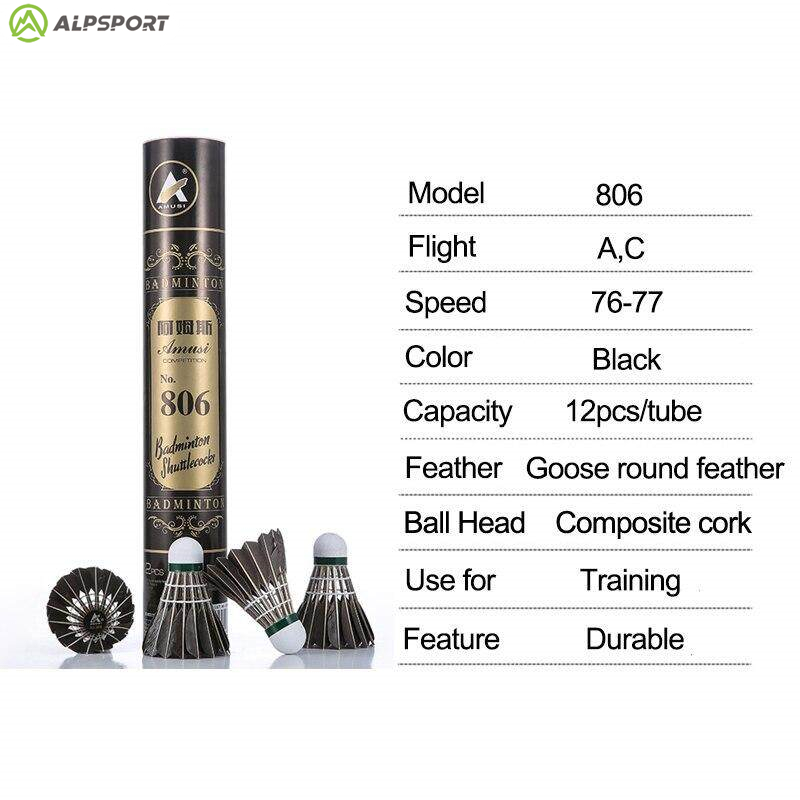 Babados de badminton alp 806,  - Feather Shuttlecock avaliação e preço