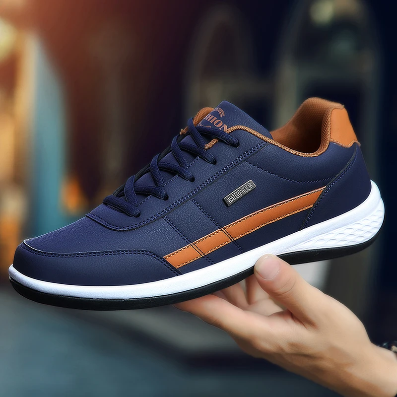 Tênis Masculinos em Couro PU,  - Badminton Shoes Men avaliação e preço