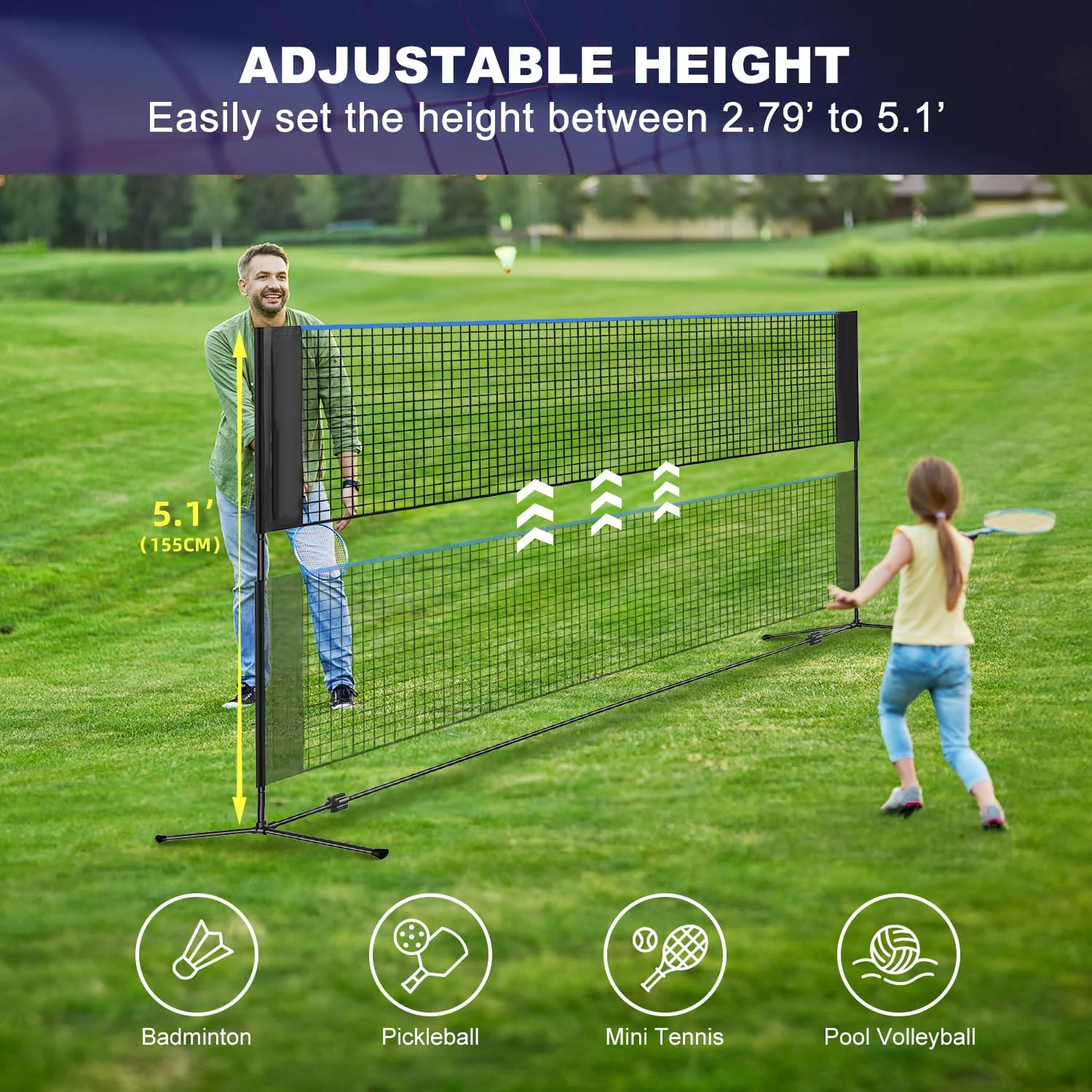 Rede Multiesportiva de Aço de  - Badminton Bag avaliação e preço