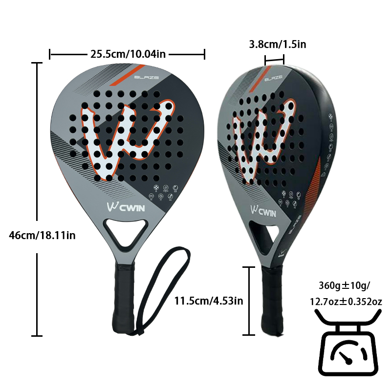 Raquete de Padel CWIN BLAZE 3K - Badminton Racket Carbon avaliação e preço