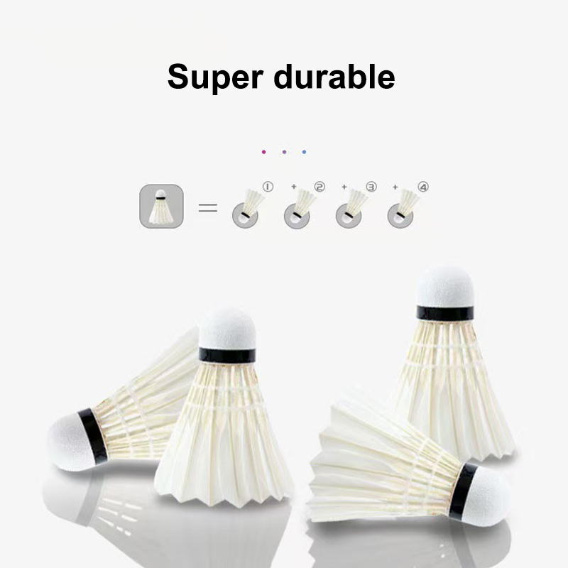 3/6 Peças de Petecas de Badmin - Feather Shuttlecock avaliação e preço