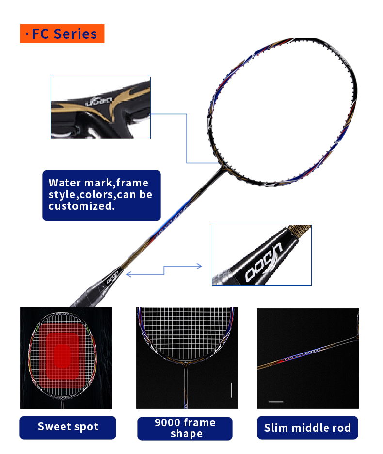 Raquete de badminton G5 grip e - Badminton Materi avaliação e preço