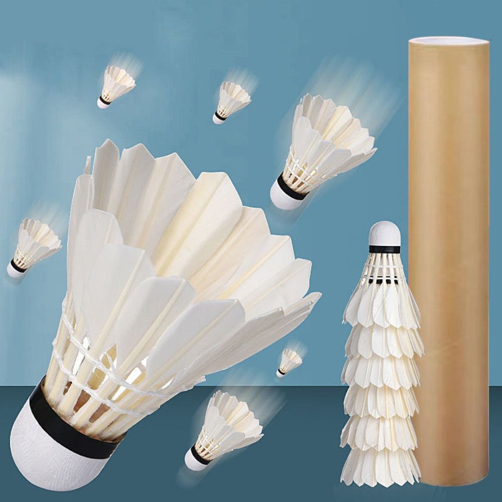 12pçs peteca profissional de p - Feather Shuttlecock avaliação e preço