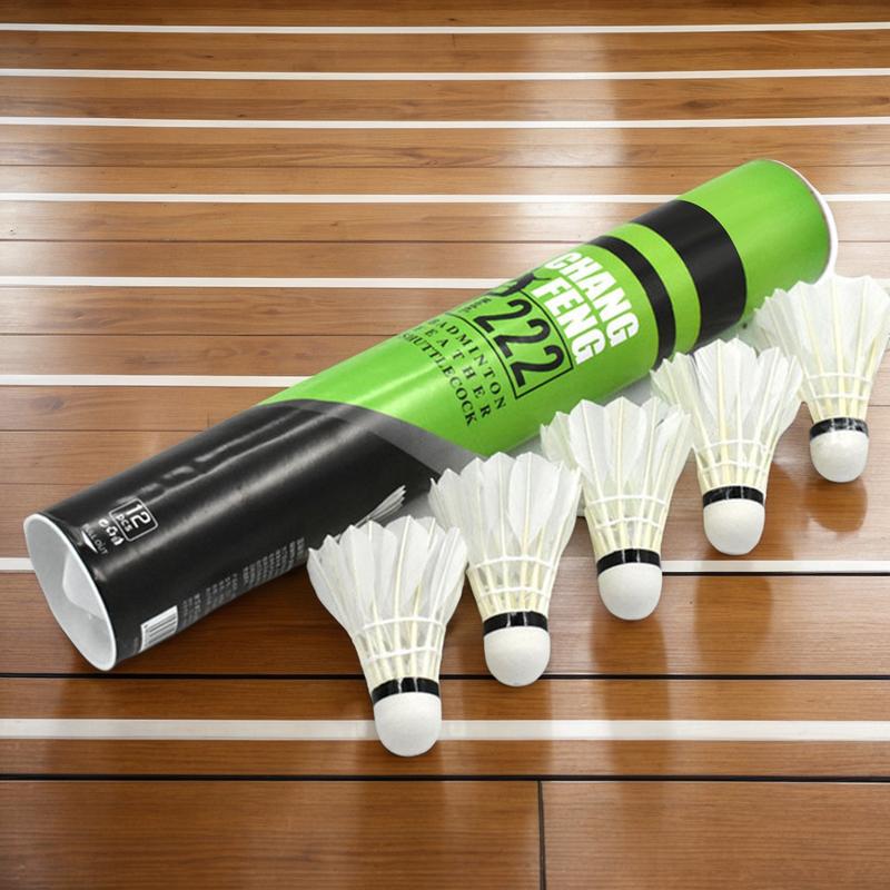 12PC Volantes de Badminton Dur - Feather Shuttlecock avaliação e preço