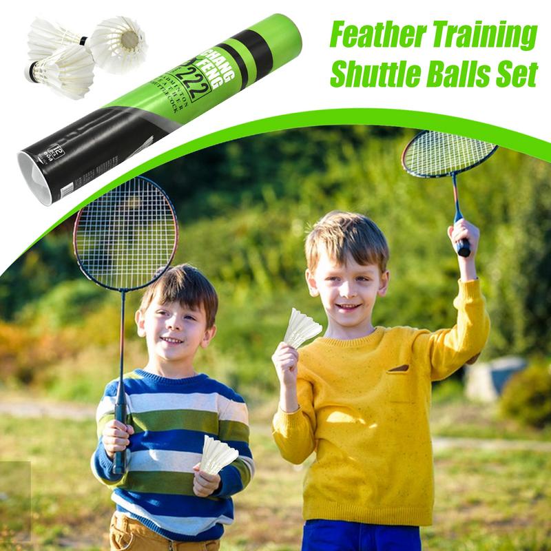 12PC Volantes de Badminton Dur - Feather Shuttlecock avaliação e preço