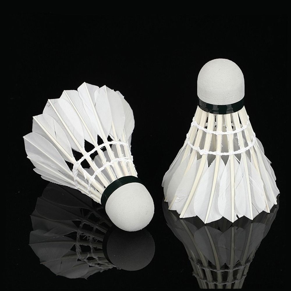 3/6/12 pçs novo branco peteca  - Feather Shuttlecock avaliação e preço