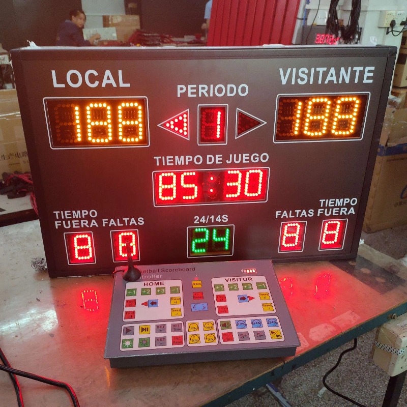 Placar móvel portátil sinal mu - Scoreboard Digital avaliação e preço