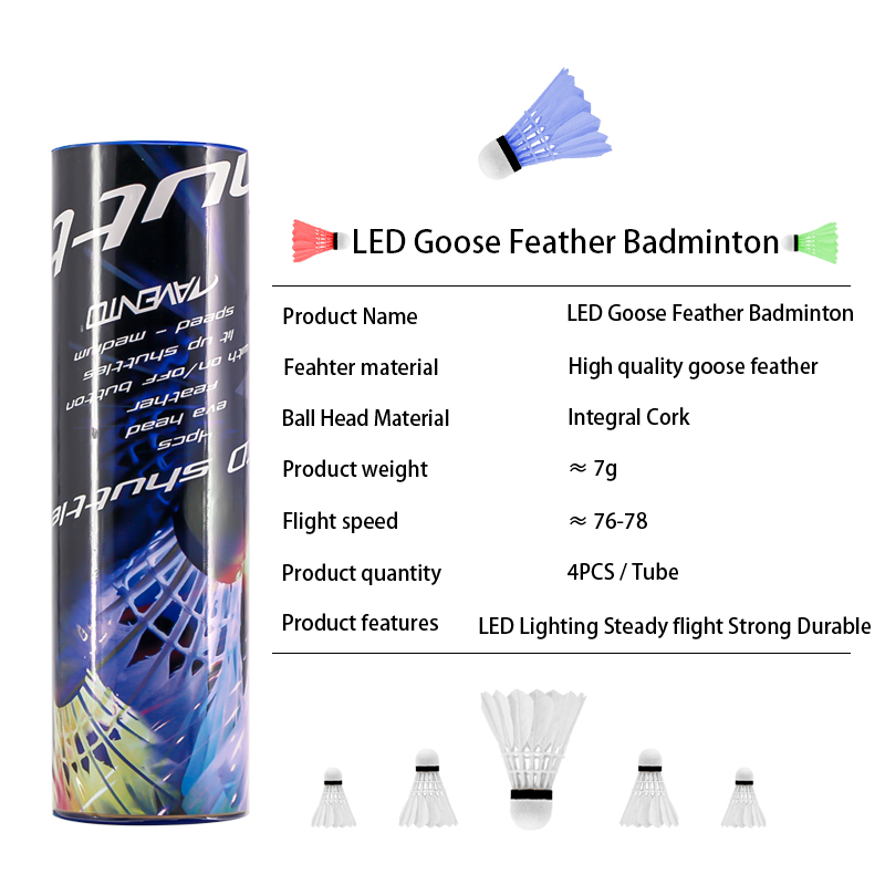 Welkin-badminton led, noite es - Feather Shuttlecock avaliação e preço