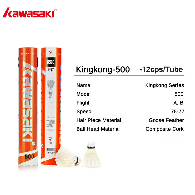 Kawasaki king kong 500/queen 5 - Feather Shuttlecock avaliação e preço